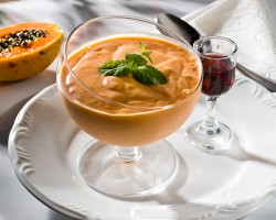 Creme de Papaya com linhaça