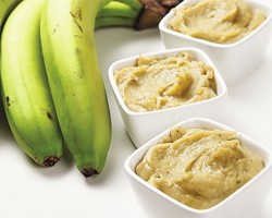 Biomassa de banana verde