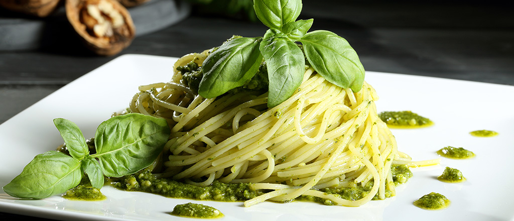 Pesto de espinafre com óleo de abacate