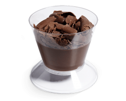 Mousse de Cacau com frutas