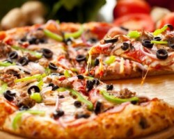 Pizza light de couve flor
