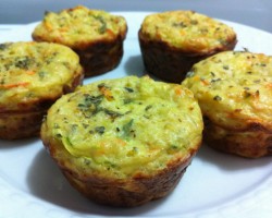 Bolinho de aveia com abobrinha