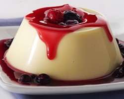Flan de frutas