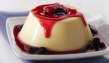 Flan de frutas