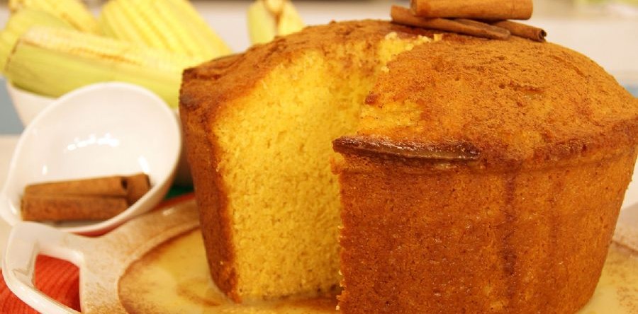 Bolo de milho sem glúten e sem lactose