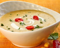 Sopa fria de grão de bico