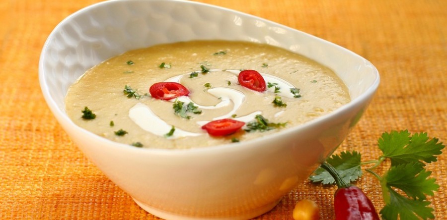 Sopa fria de grão de bico