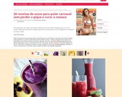 20 receitas de sucos para pular carnaval sem perder o pique e curar a ressaca.