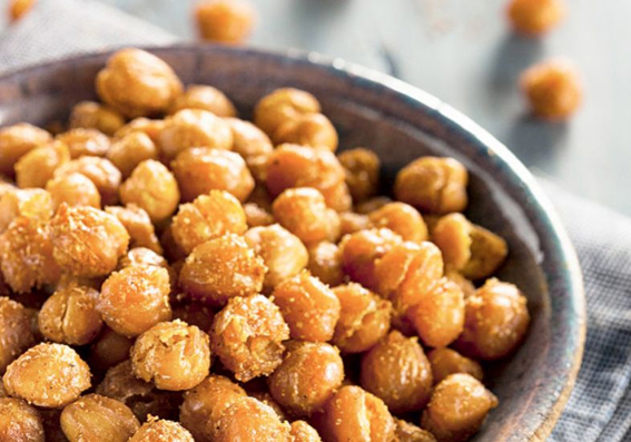 Snack de grão de bico
