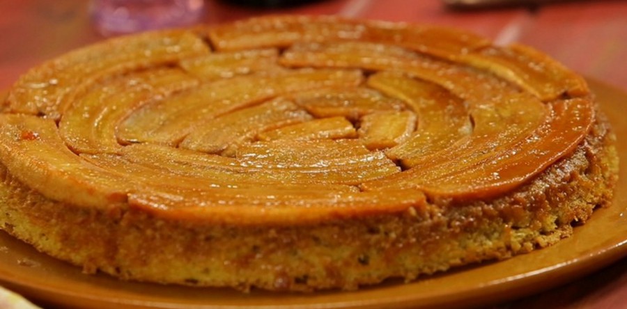 Bolo de banana com quinua sem glúten, ovo e leite