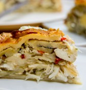 Torta com sobras de bacalhau