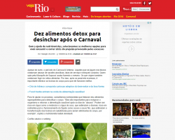 Dez alimentos detox para desinchar após o Carnaval