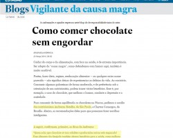 Como comer chocolate sem engordar