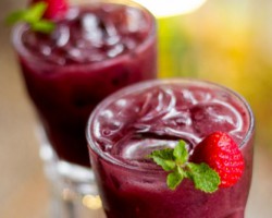 Suco de Açaí, Morango e Aveia