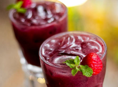 Suco de Açaí, Morango e Aveia