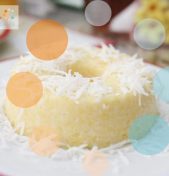 Cuscuz de tapioca e coco