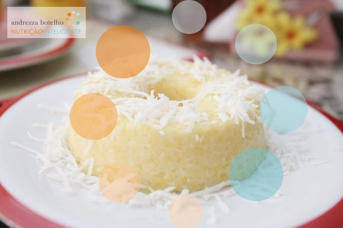 Cuscuz de tapioca e coco