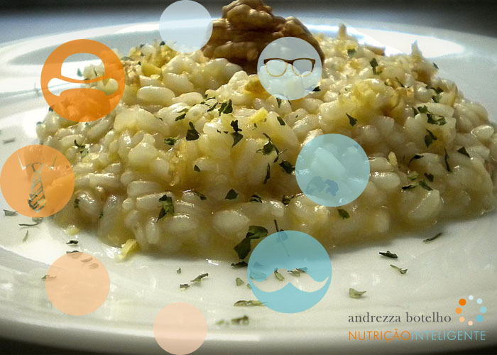 Risoto de quinoa com nozes