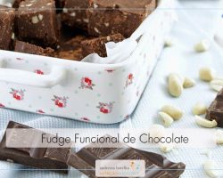 Fudge funcional de chocolate