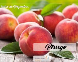 frutas de Dezembro – Pêssego