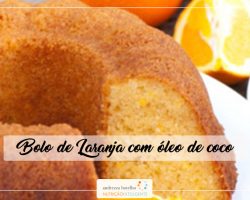 Bolo de laranja com óleo de coco