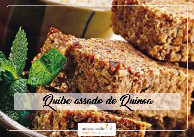 Quibe assado de quinoa