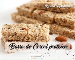 Barrinha de cereal proteica