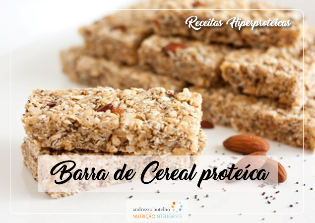 Barrinha de cereal proteica