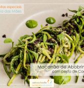 MACARRÃO DE ABOBRINHA COM PESTO DE CACAU