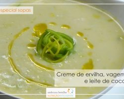 Creme de Ervilha, Vagem e Leite de coco