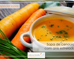 Sopa de cenoura com anis estrelado