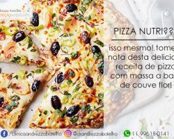 PIZZA DE COUVE FLOR