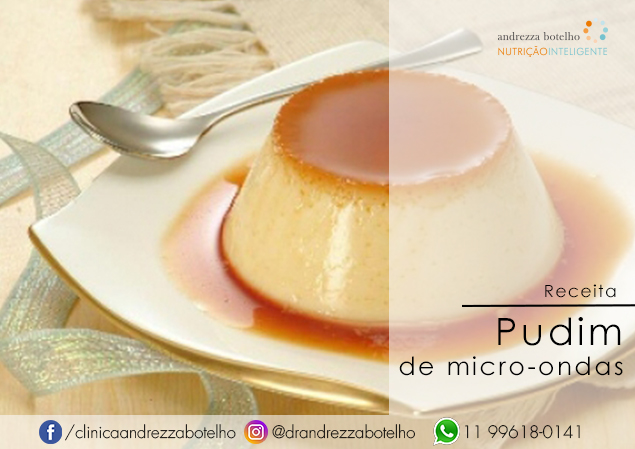 Pudim de micro-ondas