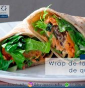 Wrap de farinha de quinoa