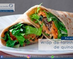 Wrap de farinha de quinoa