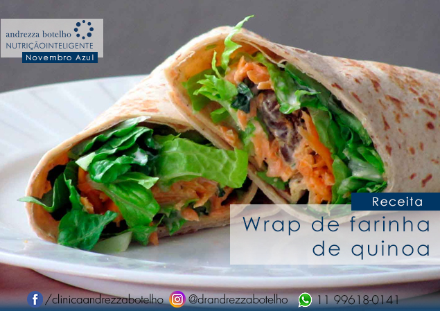 Wrap de farinha de quinoa