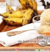 SORVETE FIT DE BANANA E CANELA