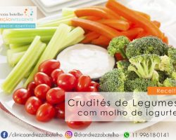 Crudités de Legumes com Molho de Iogurte