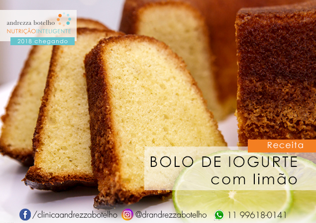 Bolo de iogurte com limão