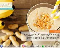 Smoothie de Banana com Pasta de Amendoim