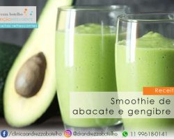 Smoothie de abacate e gengibre