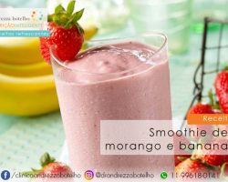 Smoothie de morango e banana para Emagrecer