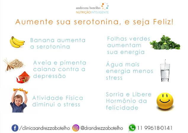 Aumente sua serotonina, e seja Feliz